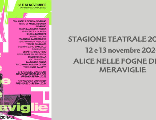 Stagione teatrale Savoia – ALICE NELLE FOGNE DELLE MERAVIGLIE – 12 e 13 novembre