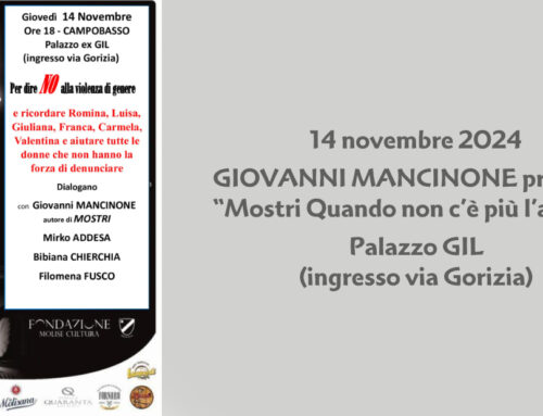 TINTILIA NOIR – GIOVANNI MANCINONE presenta  “Mostri Quando non c’è più l’amore”