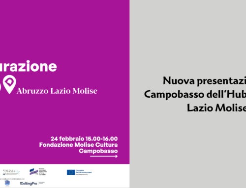 Presentazione a Campobasso dell’Hub Abruzzo Lazio Molise prevista il 24 febbraio alle 15 presso Fondazione Molise Cultura a Campobasso